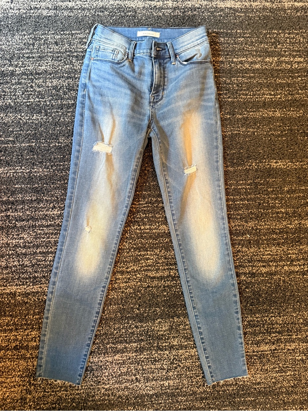 PacSun Light Blue Ripped Women’s Skinny Jeans Jeggings